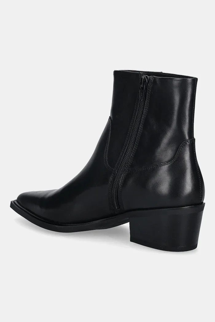 Vagabond Shoemakers Кожени боти KELSEY в черно с дебел ток 5810-101-20