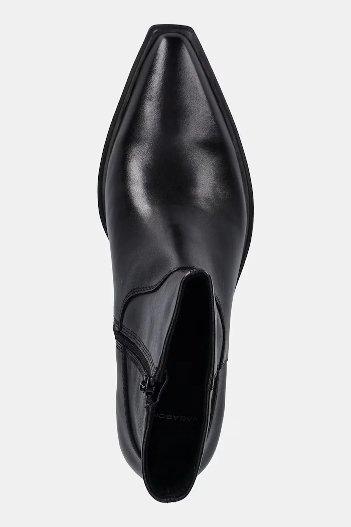 Vagabond Shoemakers Кожени боти KELSEY в черно с дебел ток 5810-101-20