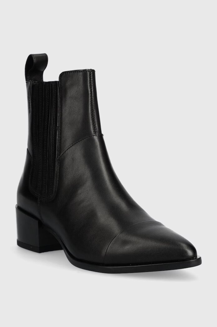 Vagabond Shoemakers Кожени боти MARJA в черно с дебел ток 5613.001.20