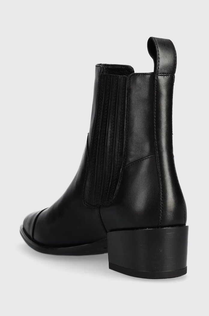 Vagabond Shoemakers Кожени боти MARJA в черно с дебел ток 5613.001.20