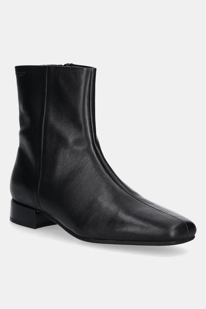 Vagabond Shoemakers Кожени боти MONA в черно с равна подметка 5955-001-20