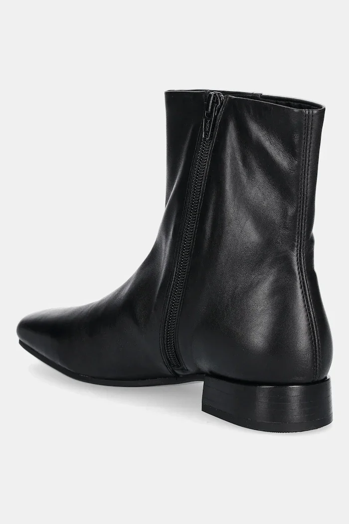Vagabond Shoemakers Кожени боти MONA в черно с равна подметка 5955-001-20