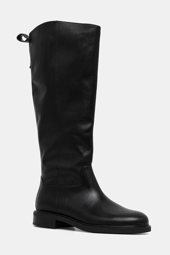 Vagabond Shoemakers Кожени ботуши FREYA в черно с равна подметка 6006-001-20