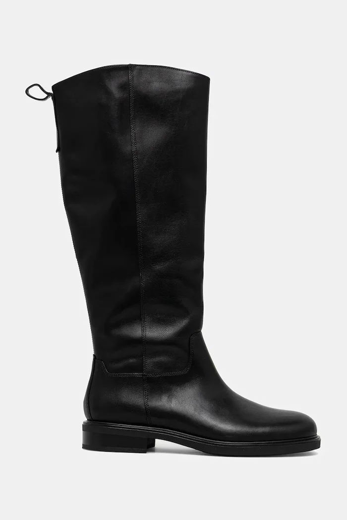 Vagabond Shoemakers Кожени ботуши FREYA в черно с равна подметка 6006-001-20