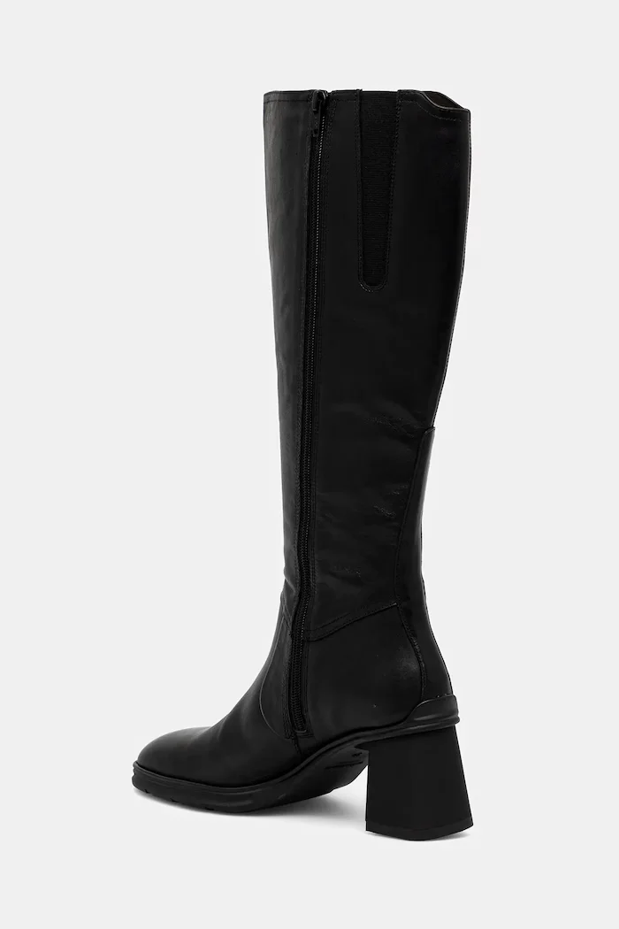 Vagabond Shoemakers Кожени ботуши JANINE в черно с дебел ток 6038-101-20