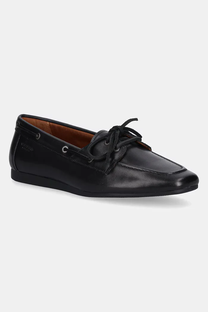 Vagabond Shoemakers Кожени мокасини HILLARY в черно с равна подметка 5925-401-20