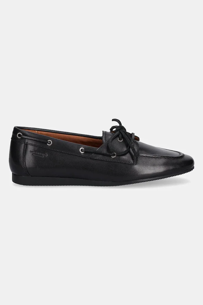 Vagabond Shoemakers Кожени мокасини HILLARY в черно с равна подметка 5925-401-20
