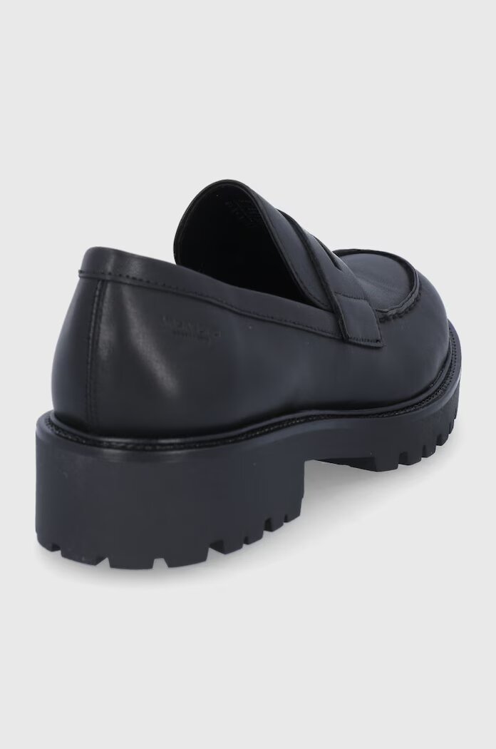 Vagabond Shoemakers Кожени половинки обувки дамски в черно с равна подметка