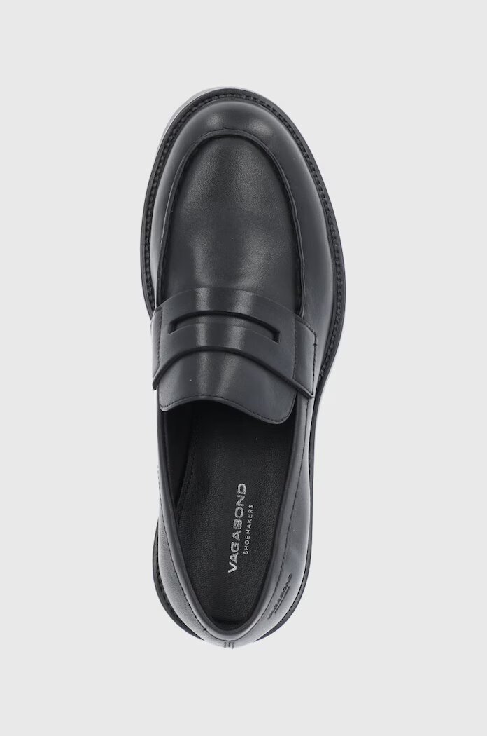 Vagabond Shoemakers Кожени половинки обувки дамски в черно с равна подметка