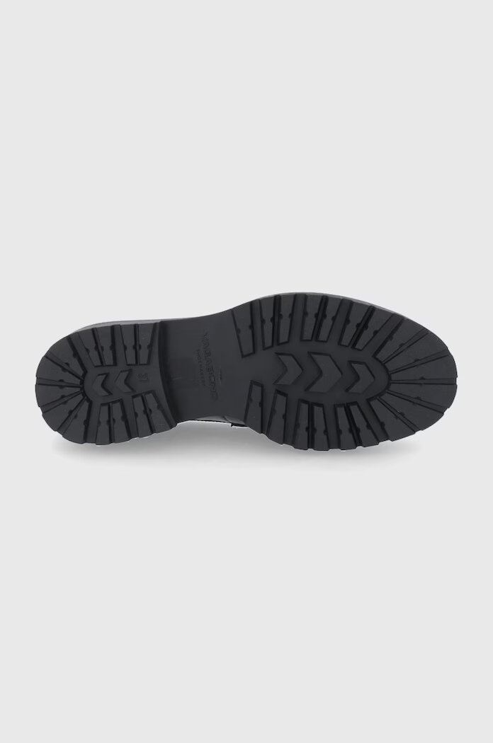 Vagabond Shoemakers Кожени половинки обувки дамски в черно с равна подметка