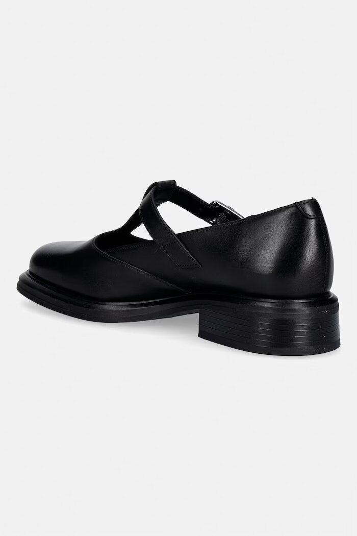 Vagabond Shoemakers Кожени половинки обувки ELLIS в черно с равна подметка 5930-201-20