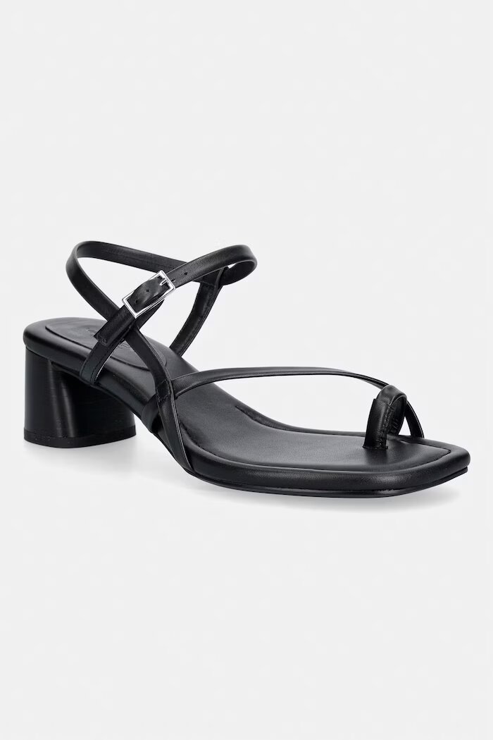 Vagabond Shoemakers сандали с дебел ток от кожа EVIE черни 6139-101-20