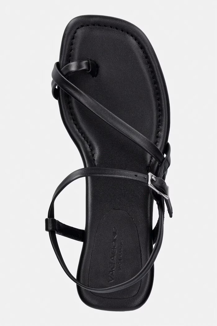 Vagabond Shoemakers сандали с дебел ток от кожа EVIE черни 6139-101-20