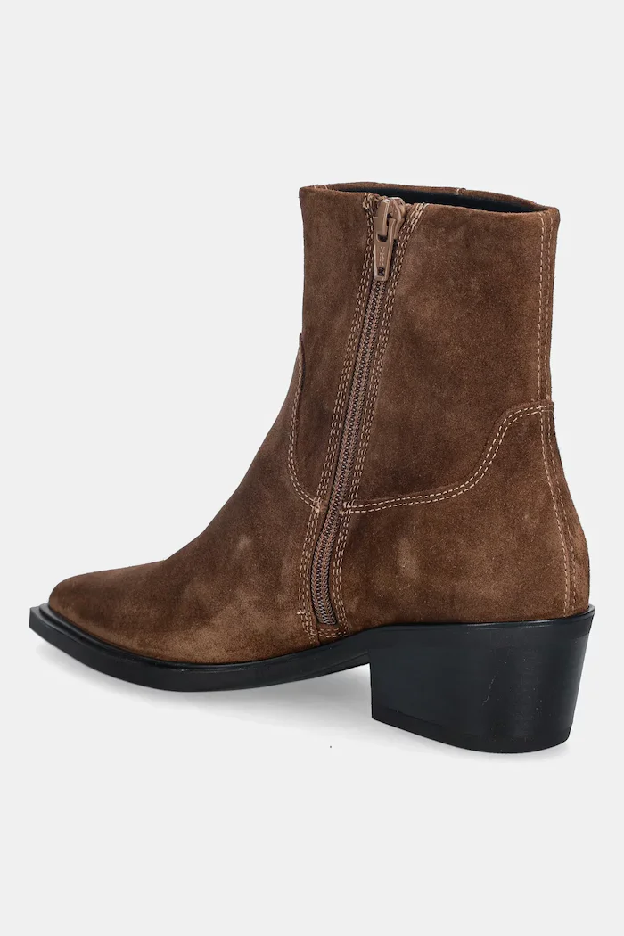 Vagabond Shoemakers Велурени боти KELSEY в кафяво с дебел ток 5810-140-89