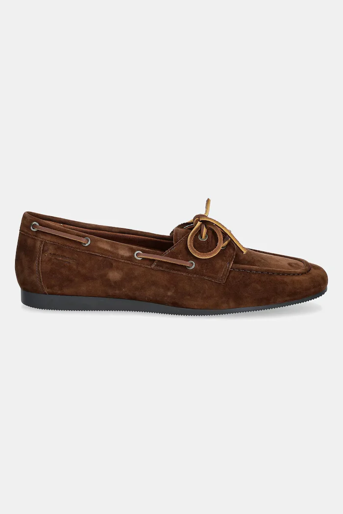 Vagabond Shoemakers Велурени мокасини HILLARY в кафяво с равна подметка 5925-440-89