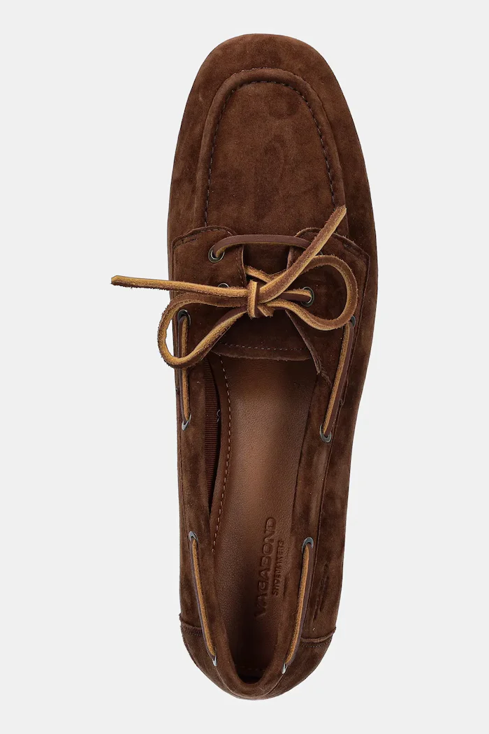 Vagabond Shoemakers Велурени мокасини HILLARY в кафяво с равна подметка 5925-440-89