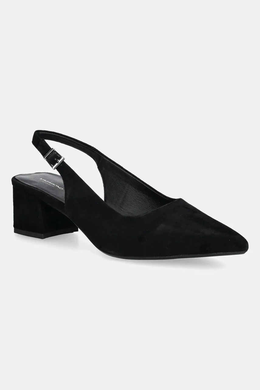 Vagabond Shoemakers Велурени обувки с дебел ток MARTA