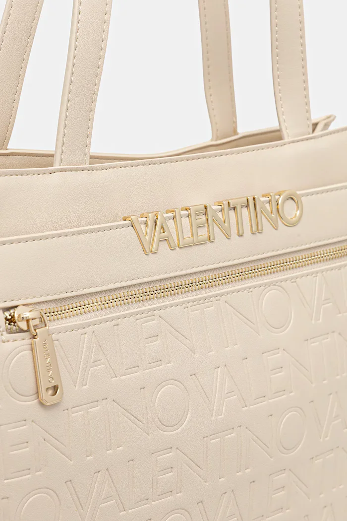 Valentino Bags Чанта CORA в бежово VBS9OO01