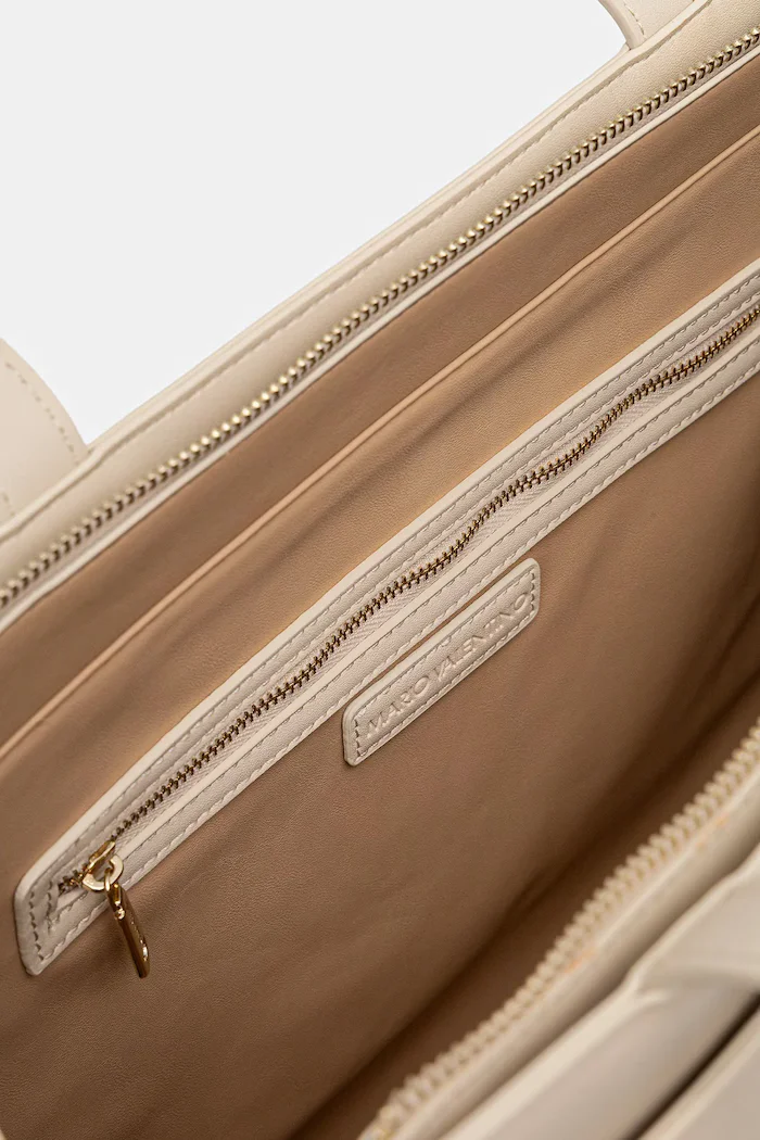 Valentino Bags Чанта CORA в бежово VBS9OO01