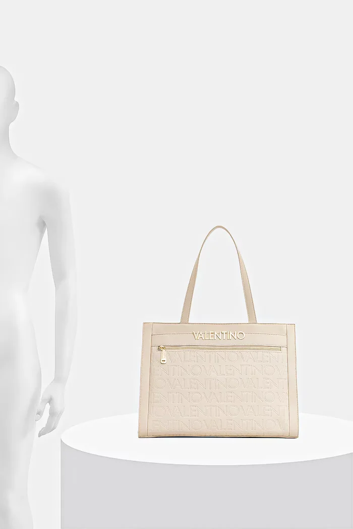 Valentino Bags Чанта CORA в бежово VBS9OO01