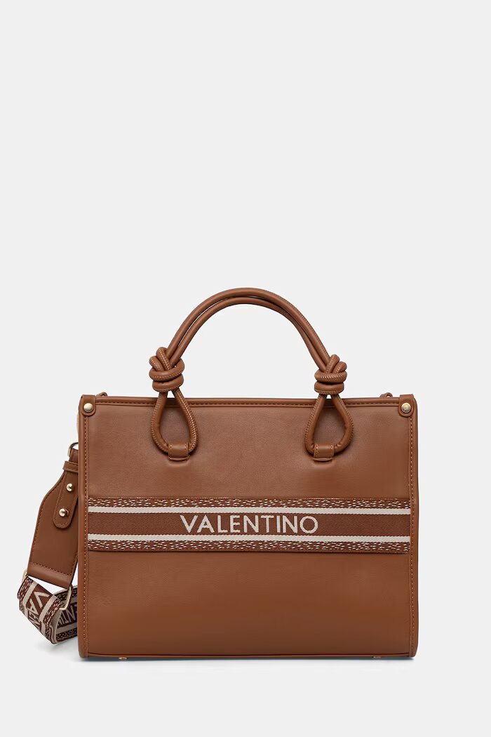 Valentino Bags чанта crossbody дамска от имитация на кожа AELLA кафява VBS9ZW04