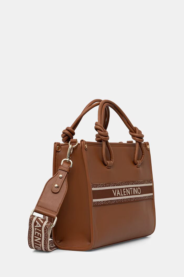 Valentino Bags чанта crossbody дамска от имитация на кожа AELLA кафява VBS9ZW04