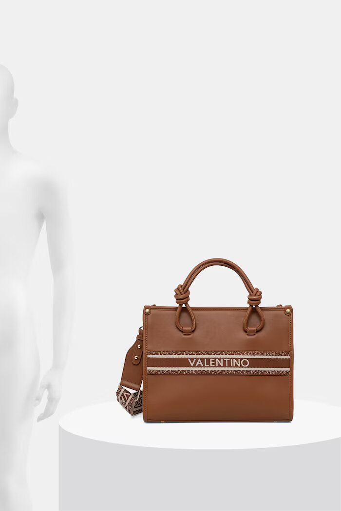 Valentino Bags чанта crossbody дамска от имитация на кожа AELLA кафява VBS9ZW04