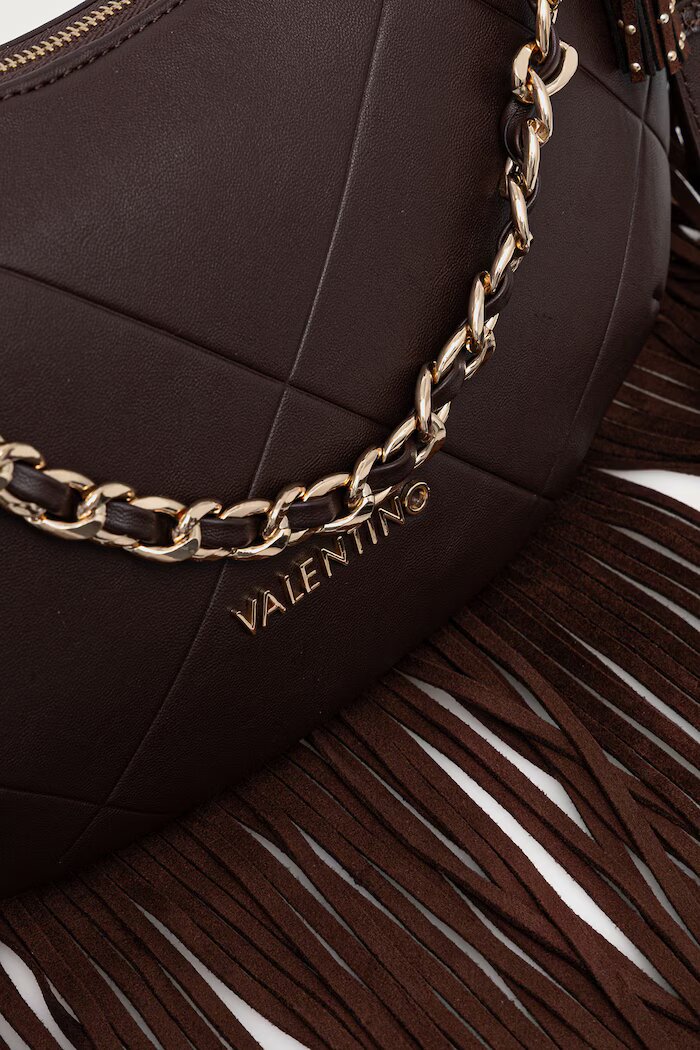 Valentino Bags чанта crossbody дамска от имитация на кожа ASTRID кафява VBSAD207