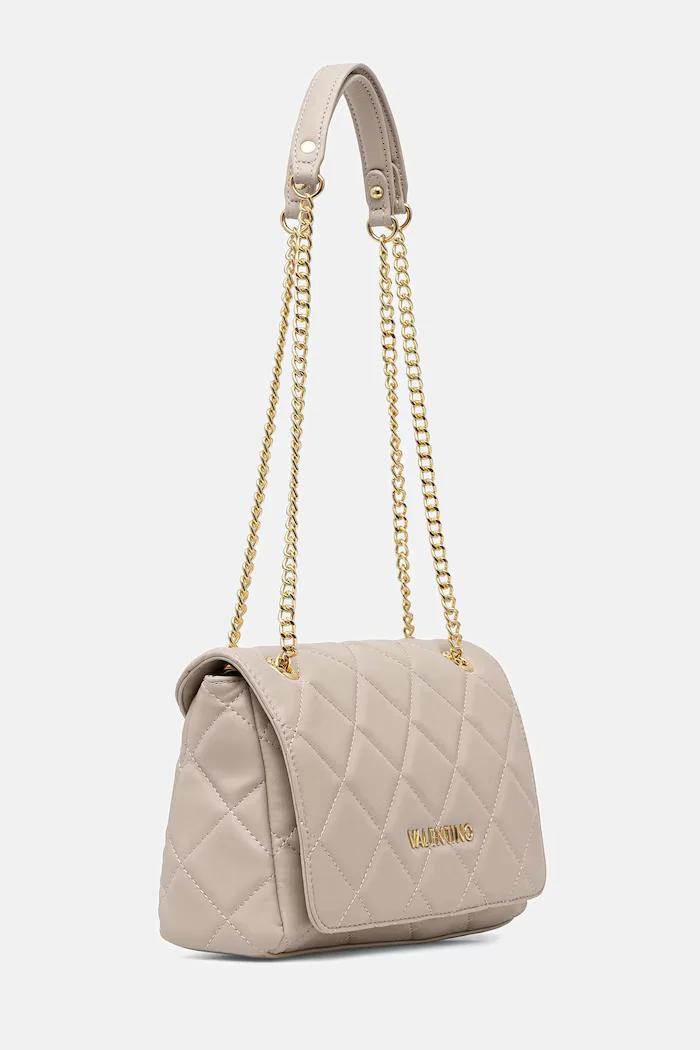 Valentino Bags чанта crossbody дамска от имитация на кожа бежова VBS3KK02R