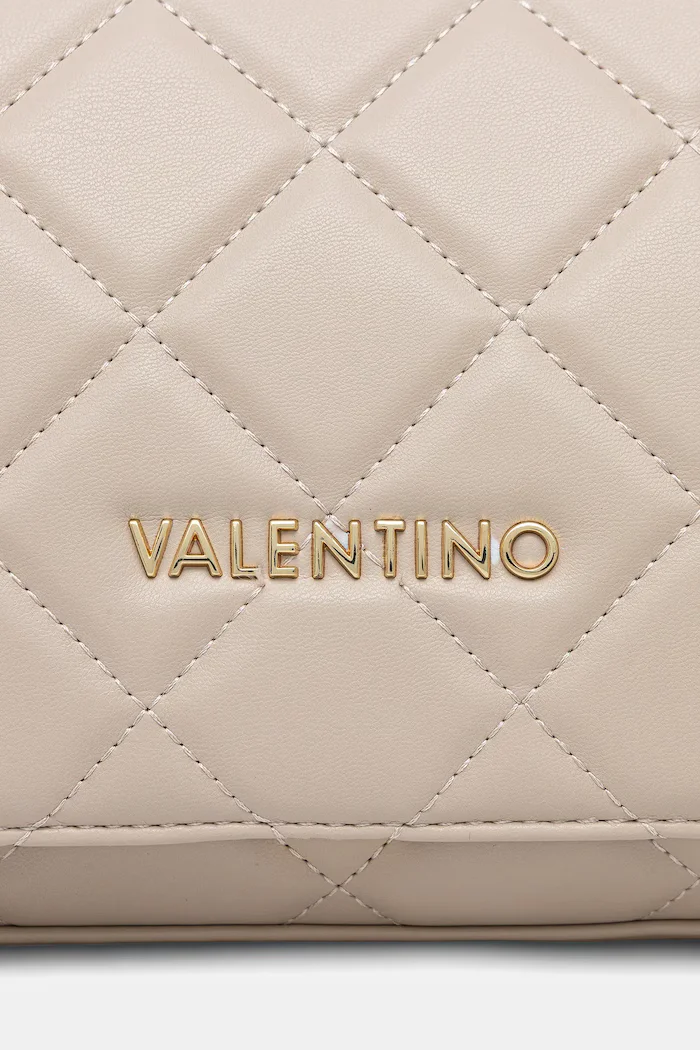 Valentino Bags чанта crossbody дамска от имитация на кожа бежова VBS3KK02R