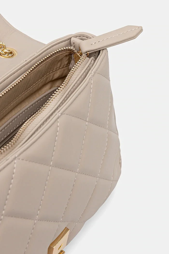 Valentino Bags чанта crossbody дамска от имитация на кожа бежова VBS3KK02R