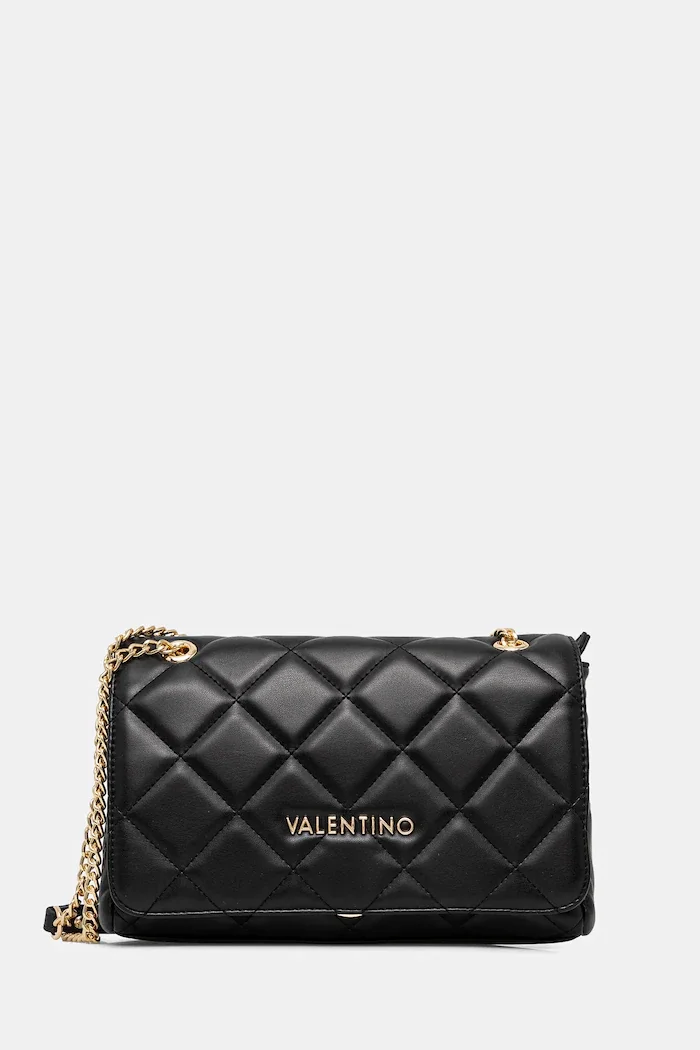 Valentino Bags чанта crossbody дамска от имитация на кожа черна VBS3KK02R