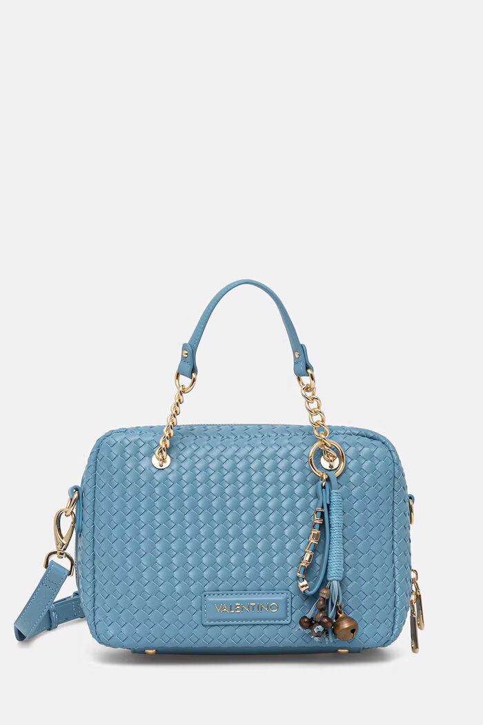 Valentino Bags чанта crossbody дамска от имитация на кожа GEA синя VBS9UC23