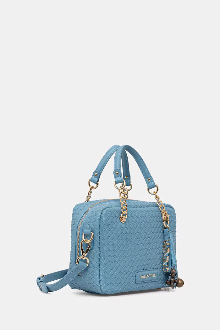 Valentino Bags чанта crossbody дамска от имитация на кожа GEA синя VBS9UC23