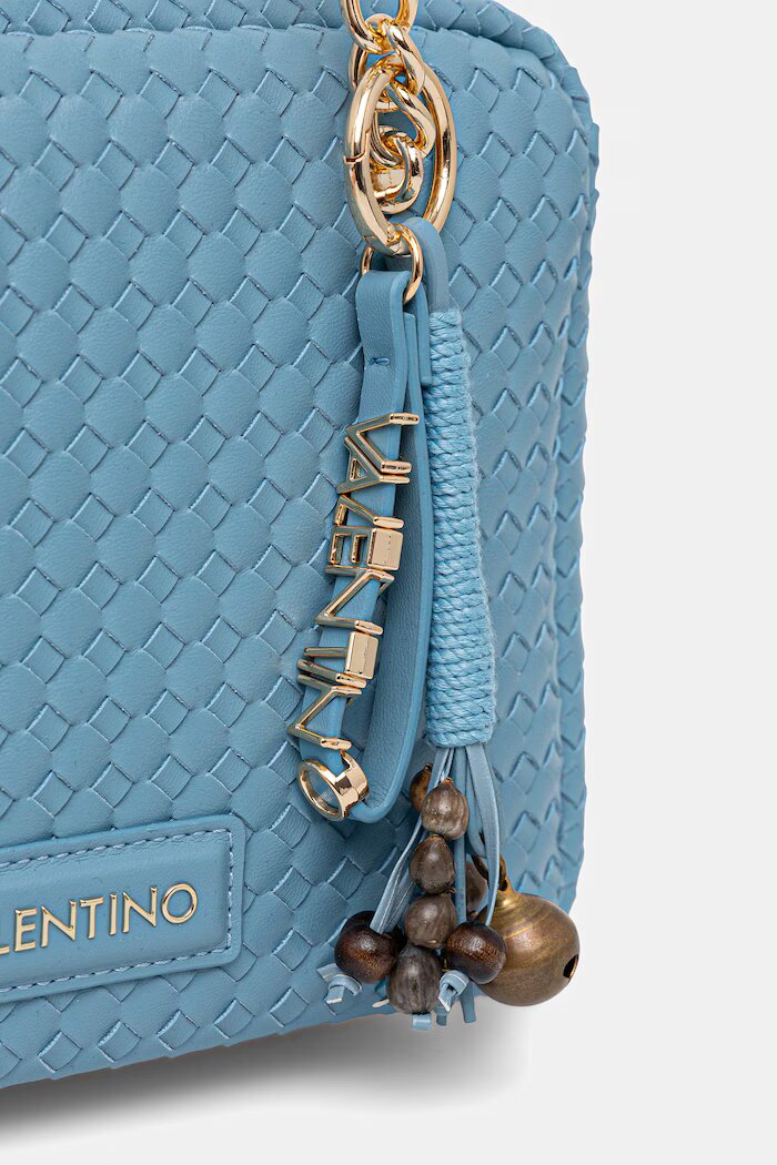 Valentino Bags чанта crossbody дамска от имитация на кожа GEA синя VBS9UC23
