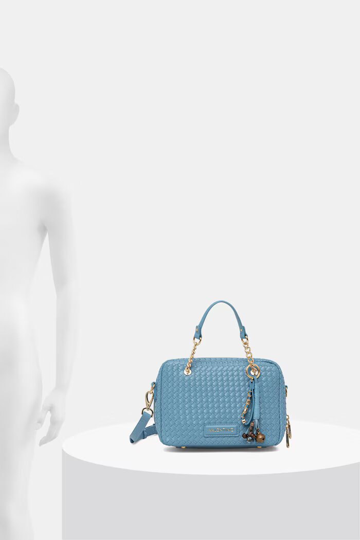 Valentino Bags чанта crossbody дамска от имитация на кожа GEA синя VBS9UC23