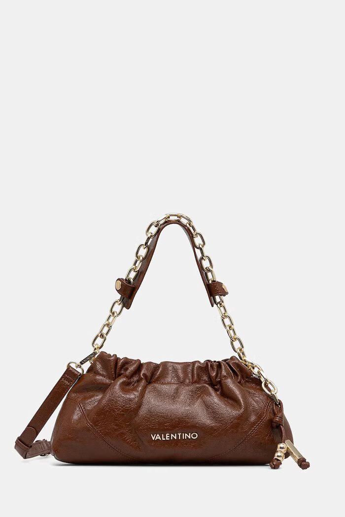 Valentino Bags чанта crossbody дамска от имитация на кожа LUMIRA кафява VBSA6F08
