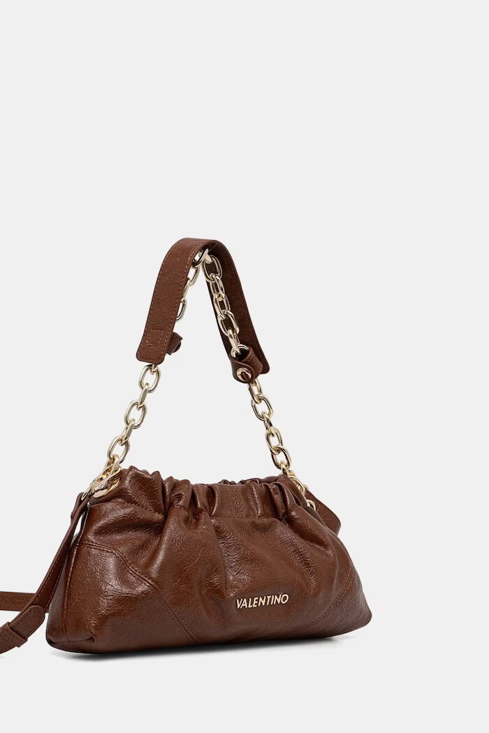 Valentino Bags чанта crossbody дамска от имитация на кожа LUMIRA кафява VBSA6F08