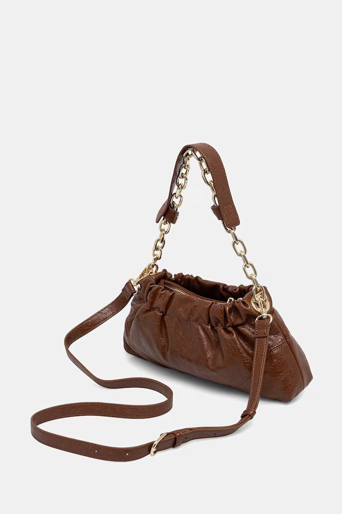 Valentino Bags чанта crossbody дамска от имитация на кожа LUMIRA кафява VBSA6F08