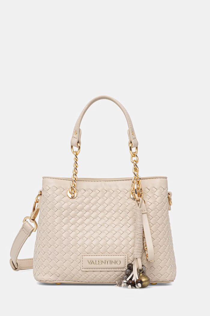 Valentino Bags чанта дамска от имитация на кожа GEA бежова VBS9UC06
