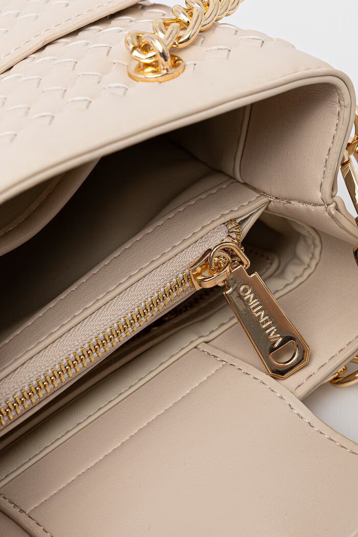Valentino Bags чанта дамска от имитация на кожа GEA бежова VBS9UC06