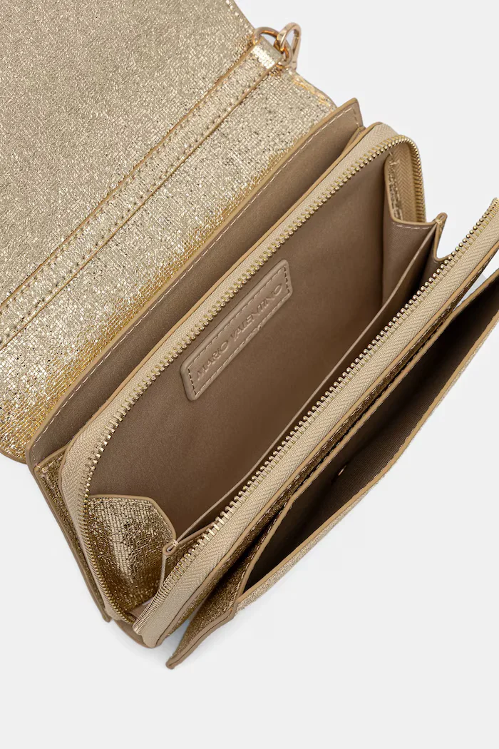 Valentino Bags Чанта EMBER в златисто VBS9IE17GLI
