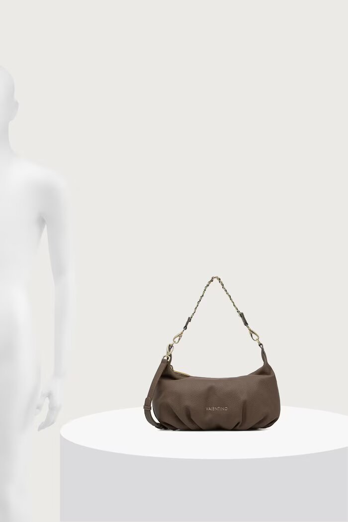 Valentino Bags чанта тип хобо дамска от имитация на кожа LENA кафява VBSACG08