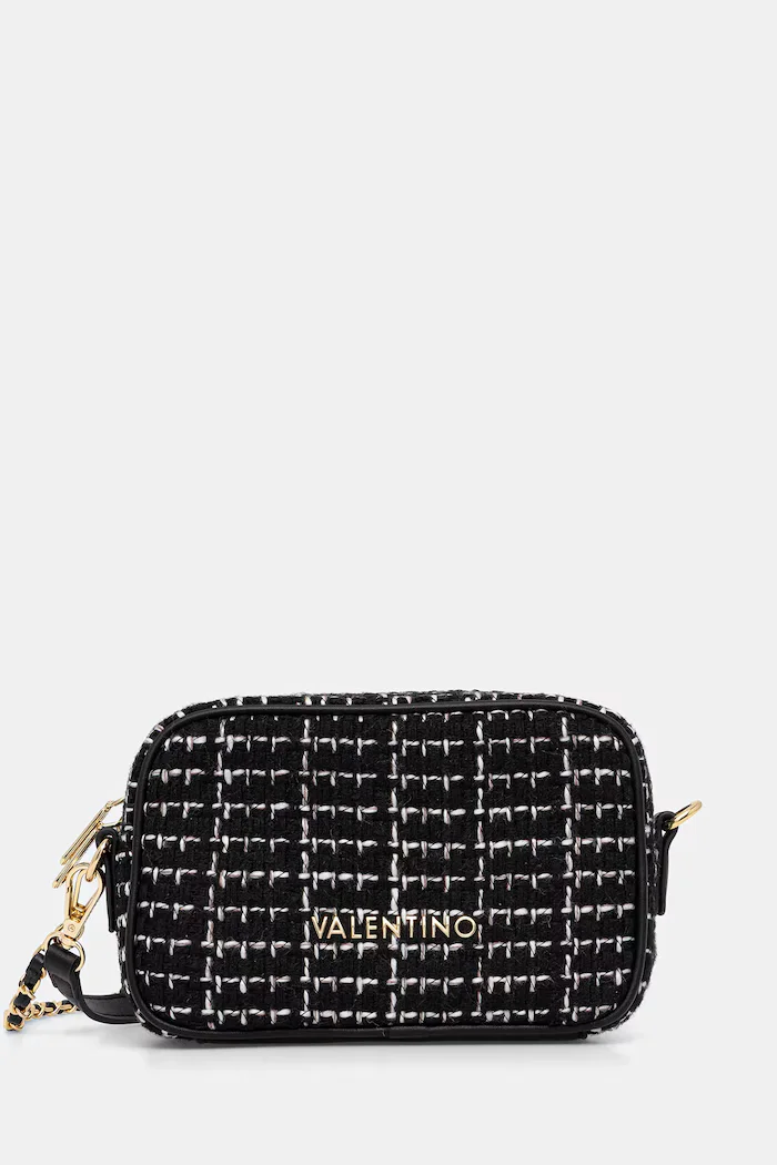 Valentino Bags Чанта TWEED в черно VBS9JP51