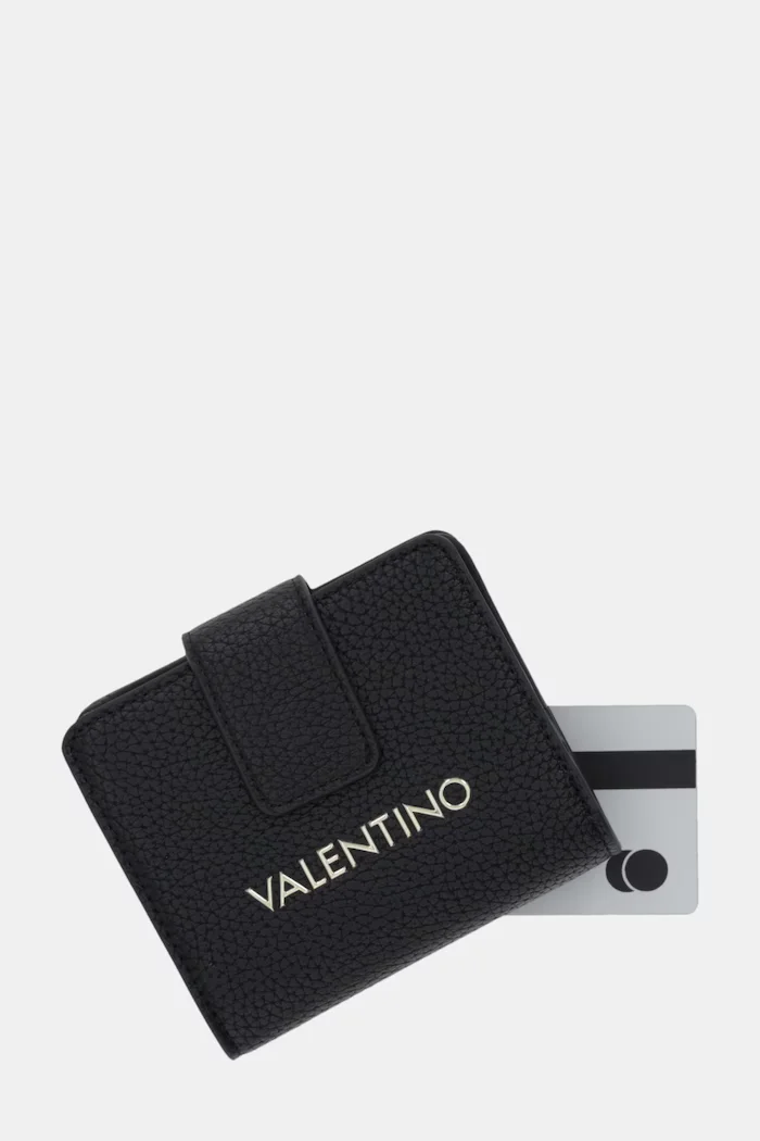 Valentino Bags портфейл дамски от имитация на кожа ALEXIA черен VPS5A8215