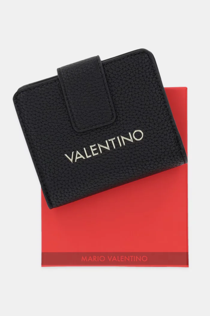 Valentino Bags портфейл дамски от имитация на кожа ALEXIA черен VPS5A8215