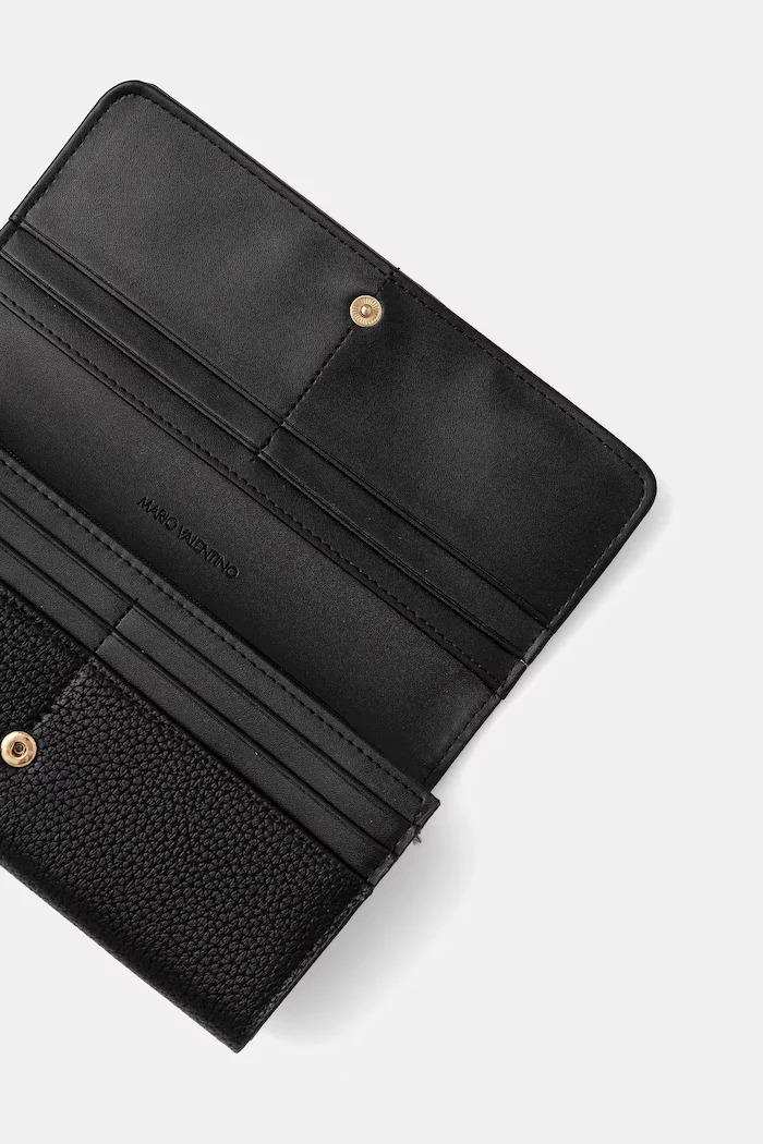 Valentino Bags портфейл дамски от имитация на кожа черен VPS5A8113
