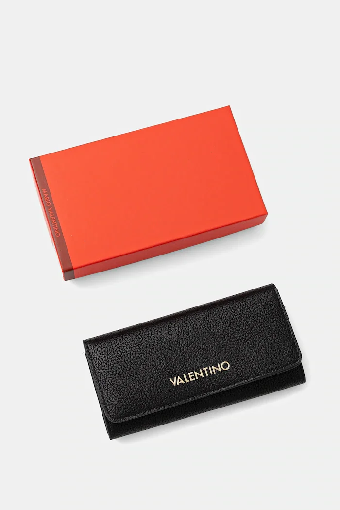 Valentino Bags портфейл дамски от имитация на кожа черен VPS5A8113
