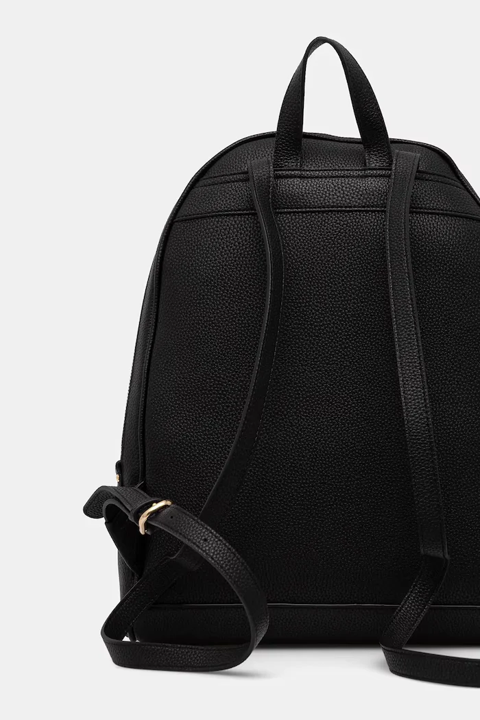 Valentino Bags Раница дамска в черно голям размер с изчистен дизайн VBS7LX02