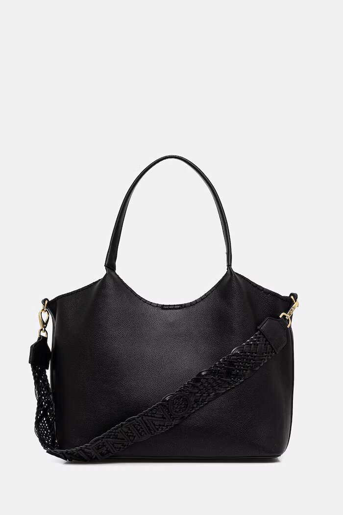 Valentino Bags шопинг чанта дамска от имитация на кожа ALEKSANDRA черна VBS9W901